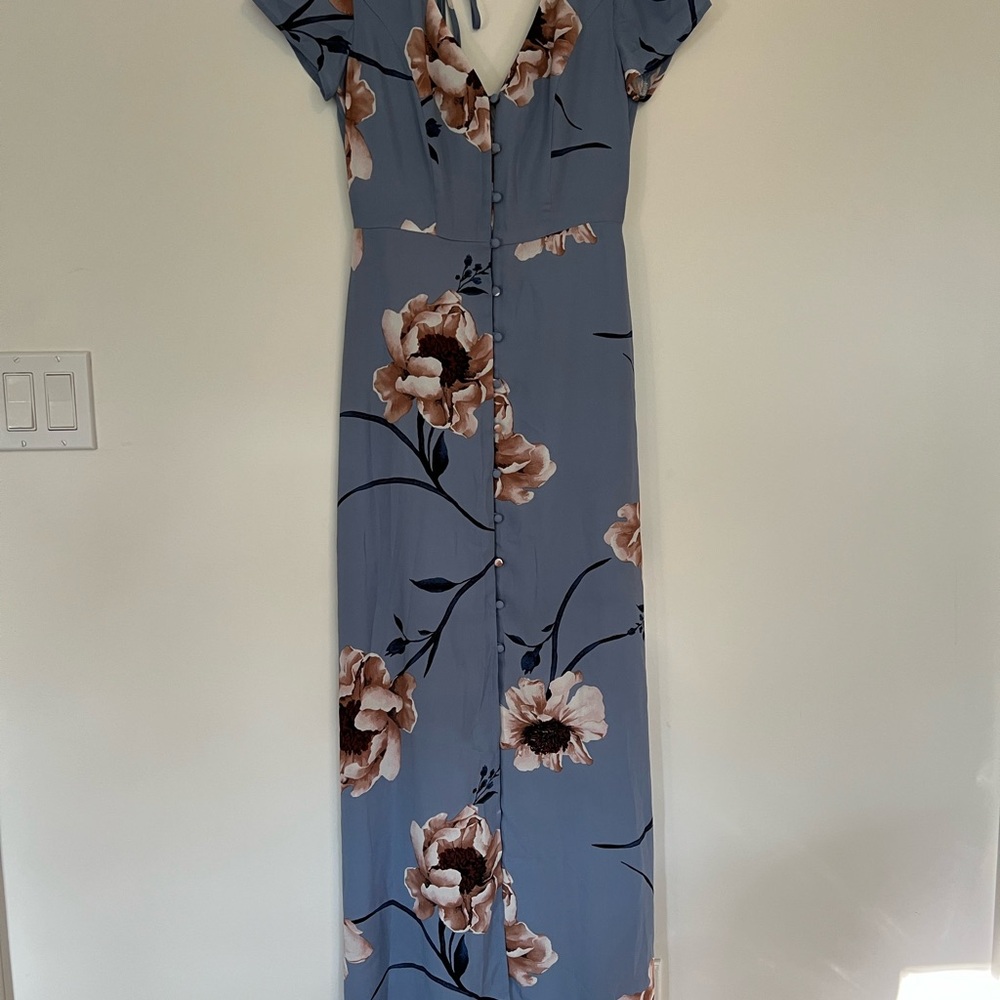 Trixxi Blue Floral Maxi Dress